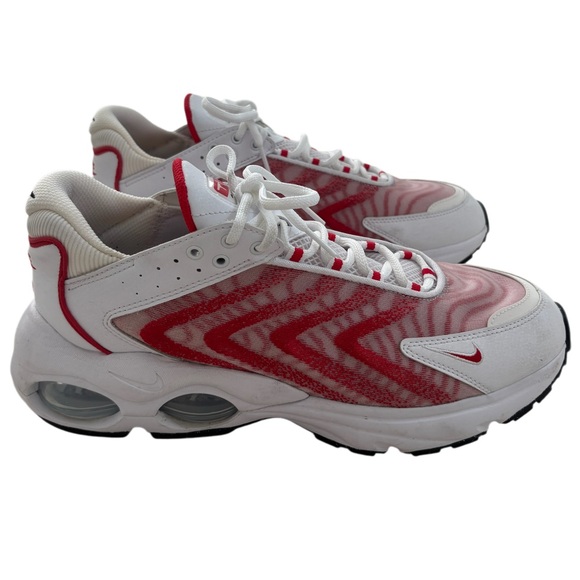 Nike TW AirMax Athletic Shoes Sports Gym White Red Swoosh Dopamine Mens Size 11 - Picture 7 of 16